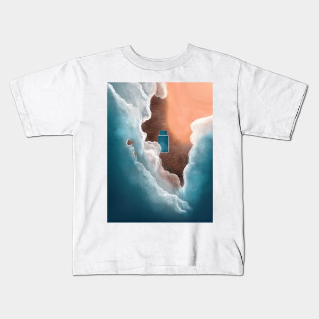Mona Vale Beach Kids T-Shirt by From Above